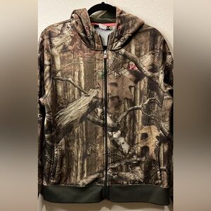 Under Armour women’s camo pink full zip long sleeve size xl